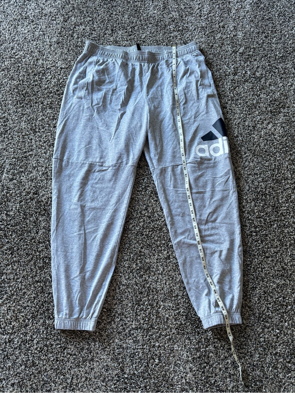 adidas Light Gray Logo Womens Joggers